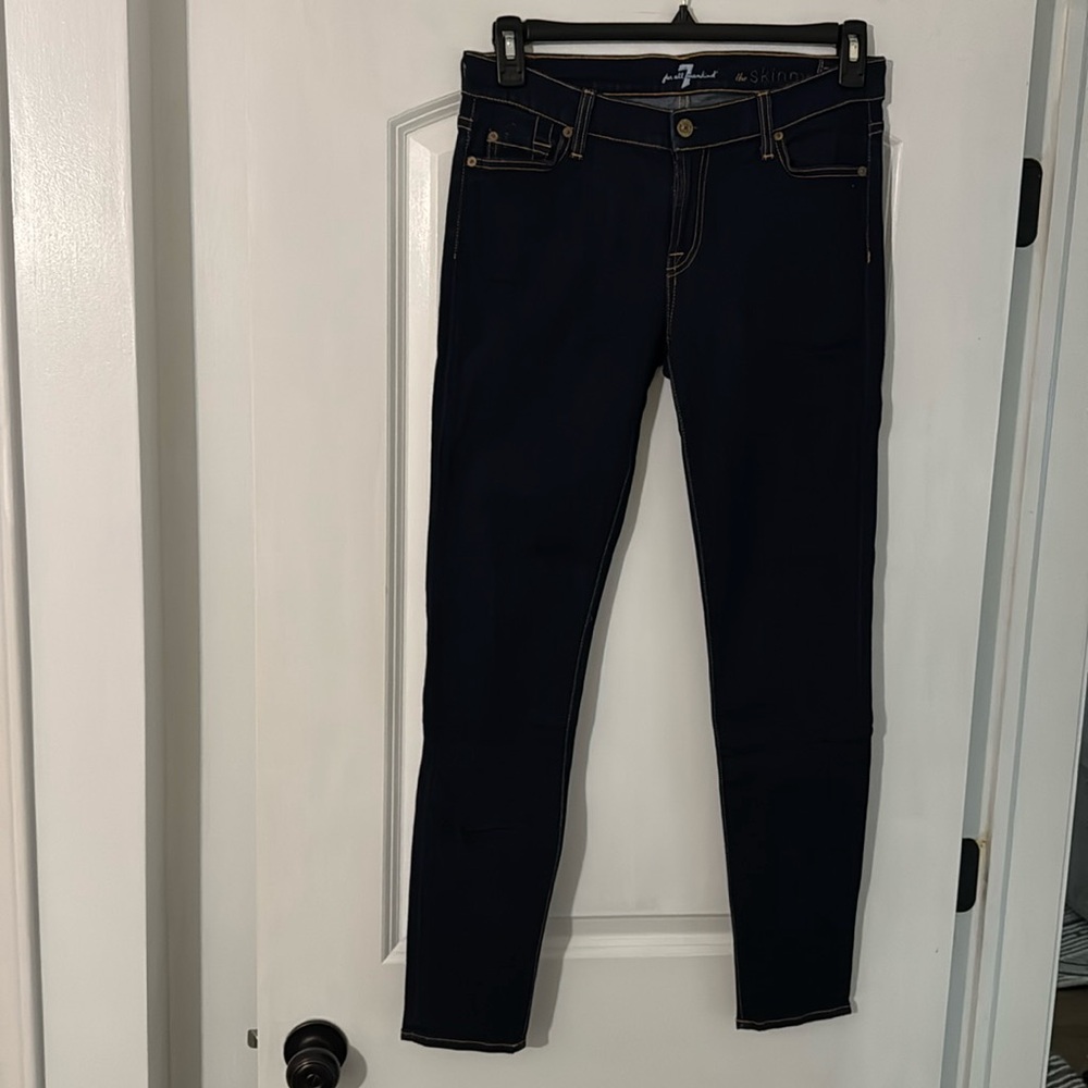 Seven jeans. Skinny, dark wash.